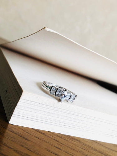 925 Silver Small Baguette Ring